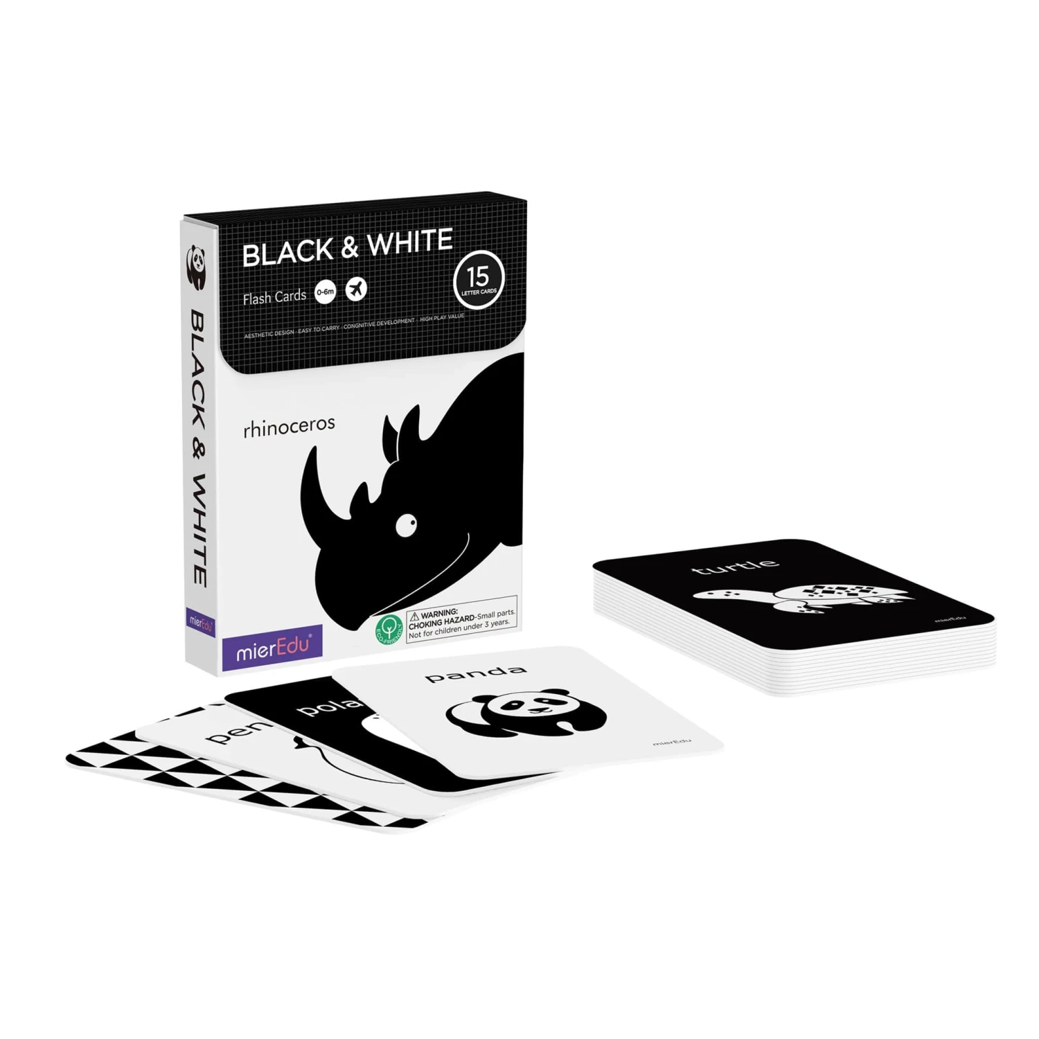MierEdu Cognitive Flash Cards - Black & White 3 MierEdu Cognitive Flash Cards - Black & White