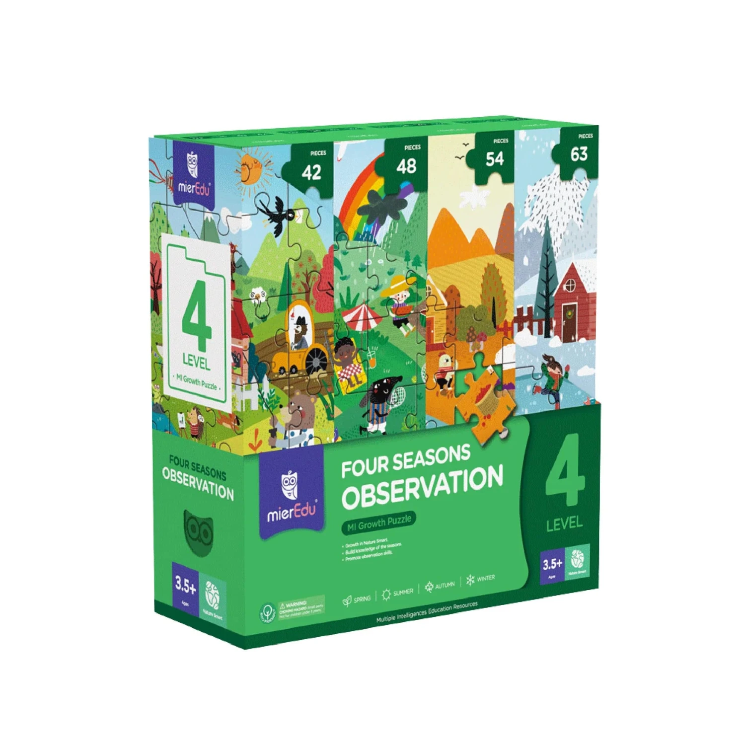 MierEdu MI Growth Puzzle Level 4 - Four Seasons Observation 3 MierEdu MI Growth Puzzle Level 4 - Four Seasons Observation