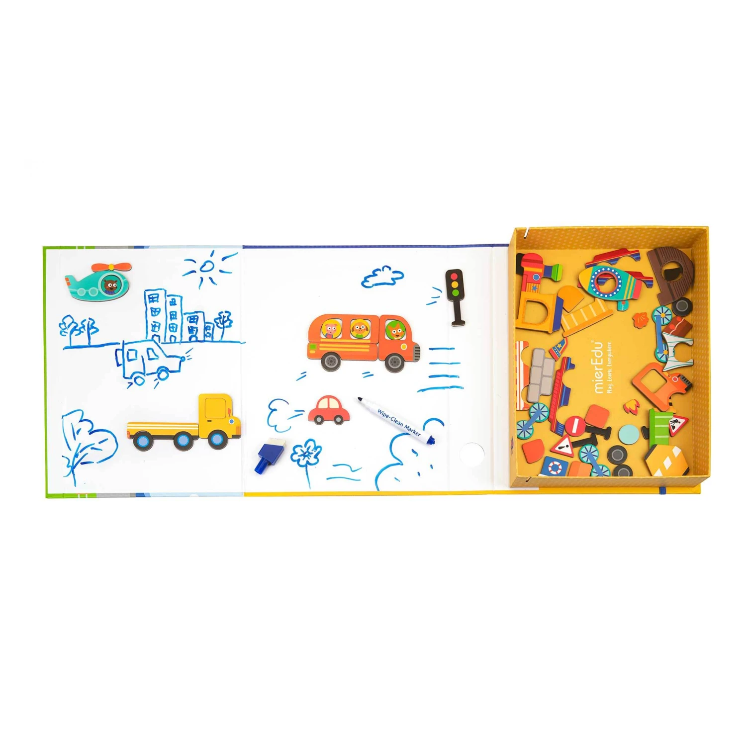 MierEdu Magnetic Art Case - Vehicles 5 MierEdu Magnetic Art Case - Vehicles - Image 3