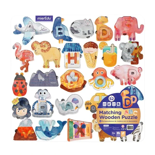 MierEdu Matching ABC Wooden Puzzle Deluxe 3 MierEdu Matching ABC Wooden Puzzle Deluxe