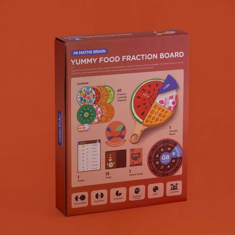 MierEdu Yummy Food Fraction Board 4 MierEdu Yummy Food Fraction Board - Image 2