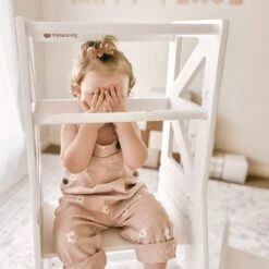 My Duckling JALA Deluxe Adjustable Learning Tower (White) - Flag With Rectangle Handle -Children Toy Store my duckling jala deluxe adjustable learning tower flag with rectangle handle 1155237345