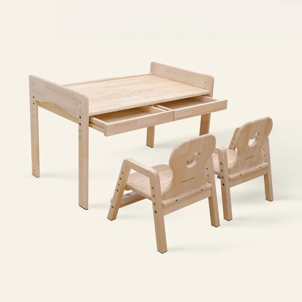 My Duckling Kids Activity Adjustable Table With 2 Chairs - Duck 4 My Duckling Kids Activity Adjustable Table With 2 Chairs - Duck - Image 2