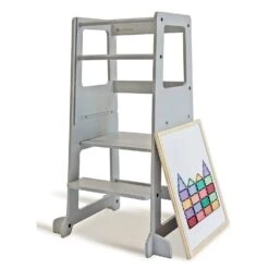My Duckling Adjustable Learning Tower 2 In 1 –Grey -Children Toy Store my duckling lola deluxe learning tower grey 43846301712548