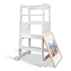 My Duckling Adjustable Learning Tower 2 In 1 –White -Children Toy Store my duckling lola deluxe learning tower white 43846287851684 c1ebffa5 806e 41a7 b00b 0926ee38dc80