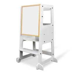 My Duckling Adjustable Learning Tower 2 In 1 –White -Children Toy Store my duckling lola deluxe learning tower white 43901826662564 2 1