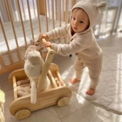 [Slight Defect Clearance] My Duckling Wooden Adjustable Baby Walker -Children Toy Store my duckling wooden adjustable speed control baby walker 43352727912612