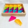 Papoose Lucite Large Triangles 24pc Set 2 Papoose Lucite Large Triangles 24pc Set -Children Toy Store p24 1