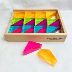 Papoose Lucite Large Triangles 24pc Set