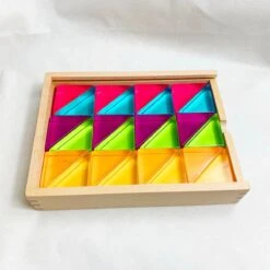 Papoose Lucite Large Triangles 24pc Set -Children Toy Store p24 4