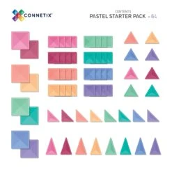 Connetix Tiles Pastel Starter Pack 64 Pc -Children Toy Store p9