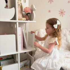 My Duckling Montessori Rotating Bookcase - White 10 My Duckling Montessori Rotating Bookcase - White -Children Toy Store snapins ai 3642213001174339281