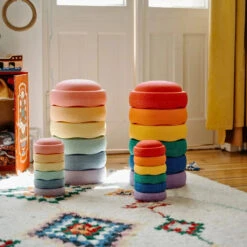 Stapelstein Original Rainbow Classic Set Of 6 Minis + Super Confetti Mini Stone -Children Toy Store stapelstein balance stepping stones original mini set of 6 rainbow pastel 16 1200x1200 553a43c5 a172 46c7 b148 411fe6e9f715