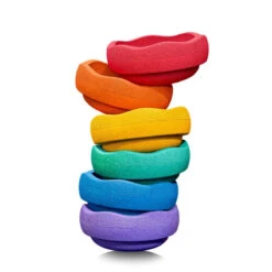 Stapelstein Original Rainbow Classic Complete (Set Of 7) + Super Confetti Board -Children Toy Store stapelstein balance stepping stones original set of 6 rainbow classic SP 100307 12 1200x1200 077aca26 2e8b 4c38 bef5 ec5c2a3d9f2f