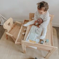 My Duckling Primary Adjustable Table And Chair Set - Bear -Children Toy Store tb0001