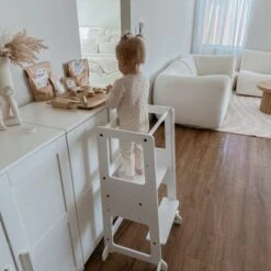 My Duckling Adjustable Learning Tower 2 In 1 –White -Children Toy Store thumbnail 4