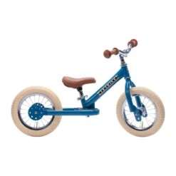 Trybike 2 In 1 Vintage Steel Balance Bike - Blue -Children Toy Store trybike 2 in 1 blue vintage steel balance bike 3 wheel 4