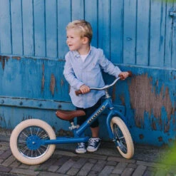 Trybike 2 In 1 Vintage Steel Balance Bike - Blue -Children Toy Store trybike 2 in 1 blue vintage steel balance bike 3 wheel 6