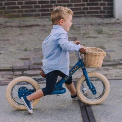 Trybike 2 In 1 Vintage Steel Balance Bike - Blue -Children Toy Store trybike 2 in 1 blue vintage steel balance bike 3 wheel 8