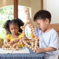 Guidecraft BendiBeads - Natural - 12 Pc. Set -Children Toy Store x3y8f6wlevagixkneybk